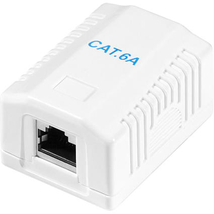 LogiLink Prise RJ45 cat. 6A avec botier en saillie, 1x RJ45