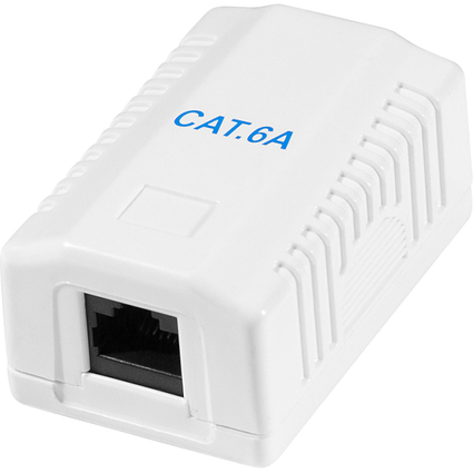 LogiLink Prise RJ45 cat. 6A avec botier en saillie, 1x RJ45