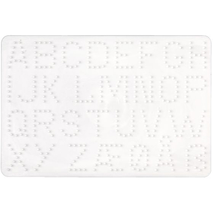 HAMA Plaque pour perles midi "lettres-ABC", blanc