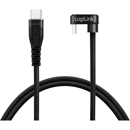 LogiLink Cble USB 2.0, USB-C mle - USB-C mle, 1,0 m, noir