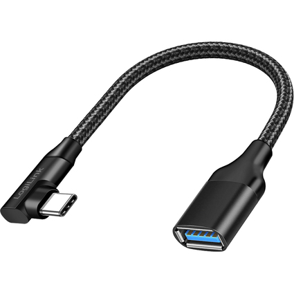 LogiLink Cble adaptateur USB 3.2 Gen2, USB-C - USB-A, 0,2 m