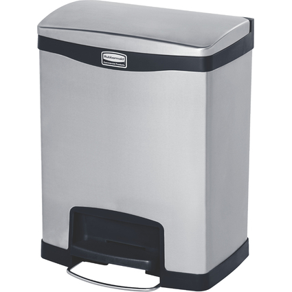 Rubbermaid Collecteur  pdale Slim Jim, en mtal, 30 litres