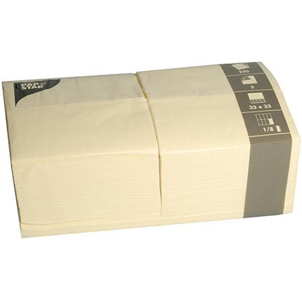 PAPSTAR Serviettes bistrot, 330 x 330 mm, crme