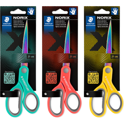 STAEDTLER Ciseaux NORIX, bouts pointus, longueur: 210 mm