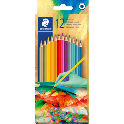 STAEDTLER Crayon de couleur Edition 2, tui en carton de 12