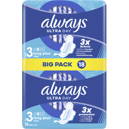 always Serviette hyginique Ultra Day, Long Plus, BigPack