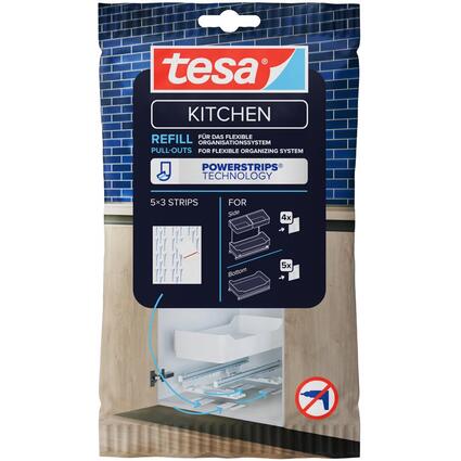tesa KITCHEN Languettes adhsives Powerstrips pour tiroirs