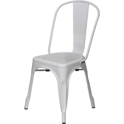 PAPERFLOW Chaise visiteur d'extrieur URBAN, set de 2, blanc