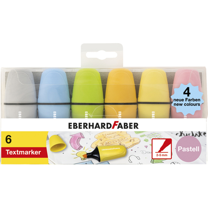 EBERHARD FABER Surligneur Mini Pastel NEW COLORS, tui de 6