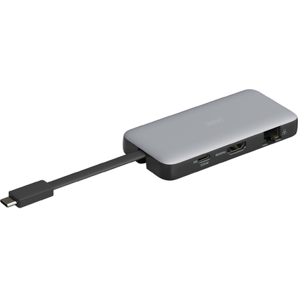 DIGITUS Station d'accueil de voyage, USB-C, 7 ports