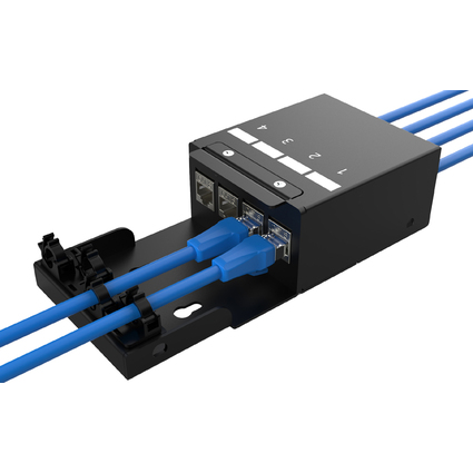 DIGITUS Botier de point de consolidation, 6 ports, noir