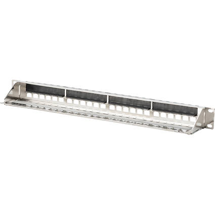 DIGITUS Panneau de brassage modulaire, 1 U, 24 ports, argent