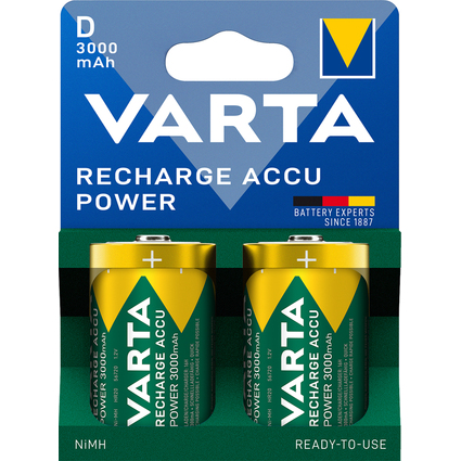 VARTA Pile "RECHARGE ACCU Power", Mono (D), 3.000 mA