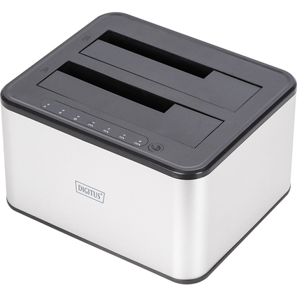 DIGITUS Station d'accueil USB 3.0 Duale SATA HDD 2,5"/3,5"