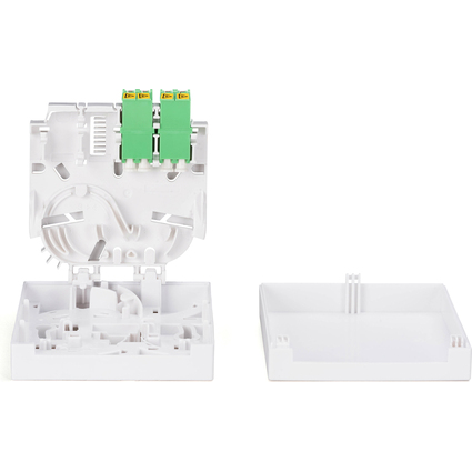 DIGITUS Botier FTTH, 2x LC/APC DX femelle avec obturateur