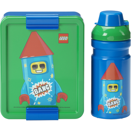 LEGO Gourde + Bote  goter LUNCH SET FIREWORK GUY