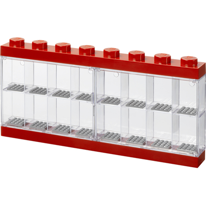 LEGO Vitrine pour figurines DISPLAY CASE 16, rouge