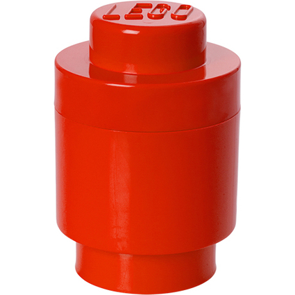 LEGO Brique de rangement STORAGE BRICK 1 ROUND, 950ml, rouge