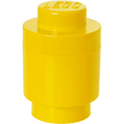 LEGO Brique de rangement STORAGE BRICK 1 ROUND, 950ml, jaune