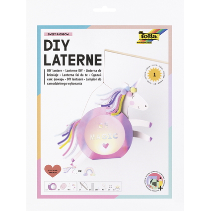 folia Kit de lanterne SWEET RAINBOW, rose iris