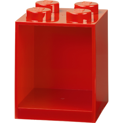 LEGO tagre en forme de brique BRICK SHELF 4, rouge