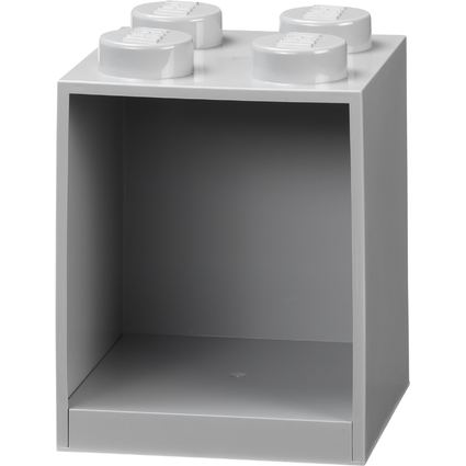 LEGO tagre en forme de brique BRICK SHELF 4, gris