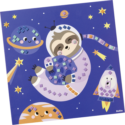 folia Mosaque en caoutchouc mousse "SPACE SLOTH" 301 pices