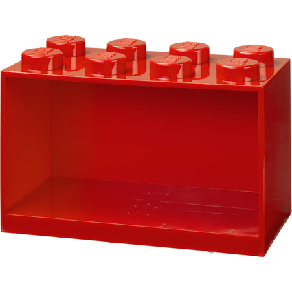 LEGO tagre en forme de brique BRICK SHELF 8, rouge