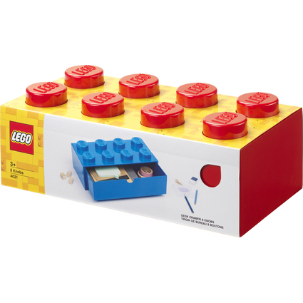 LEGO Brique tiroir DESK DRAWER 8, 1 tiroir, rouge