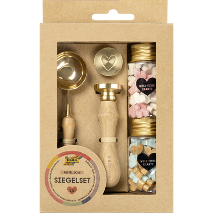 folia Kit de cire  cacheter PASTEL LOVE
