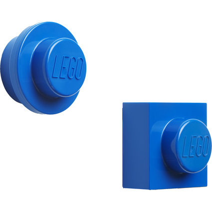 LEGO Set d'aimants, 2 pices, bleu