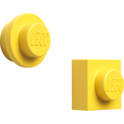LEGO Set d'aimants, 2 pices, jaune