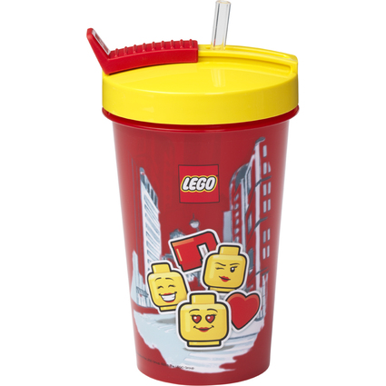 LEGO Gobelet avec paille ICONIC GIRL, 0,5 litre