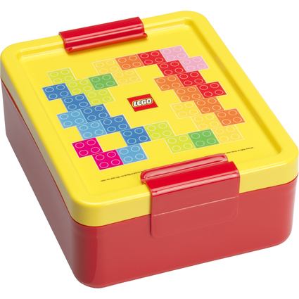 LEGO Bote  goter LUNCH BOX BRICK PATTERN, jaune