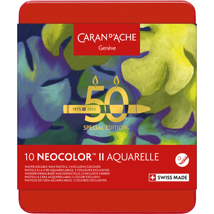CARAN D'ACHE Pastel  la cire NEOCOLOR II Aquarelle "Lush"
