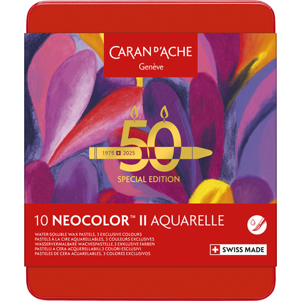 CARAN D'ACHE Pastel à la cire NEOCOLOR II Aquarelle "Pop"