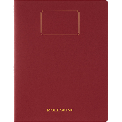 MOLESKINE Cahier Student, XXL, lign, rouge