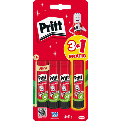 Pritt Bton de colle BTS 2025, 4 x 11 g, blister