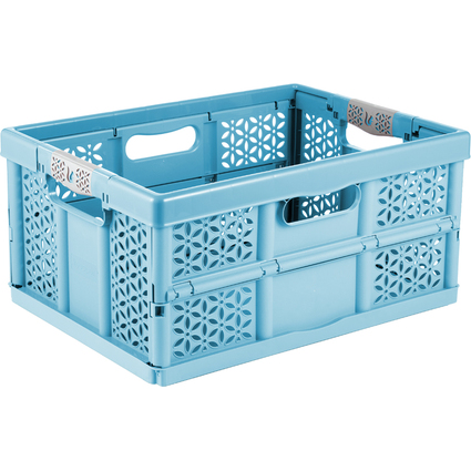 keeeper Caisse pliante "eco lea", 32 L, sky blue