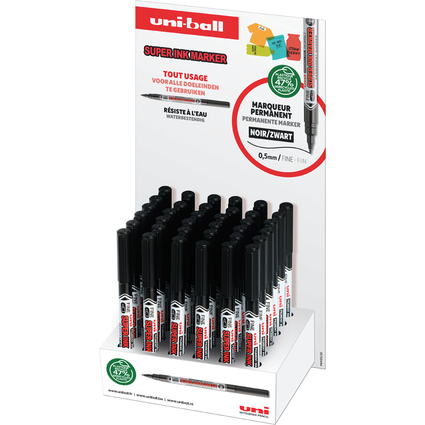uni-ball Marqueur permanent SUPER INK MARKER, prsentoir
