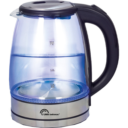 Little balance Bouilloire Verre Design, 1,8 litre, verre