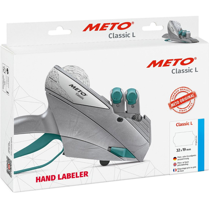 METO tiqueteuse Classic L 2332, 2 lignes, 23 caractres