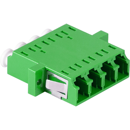 LogiLink Kit coupleur fibres optiques, LC-Duplex Quad, vert