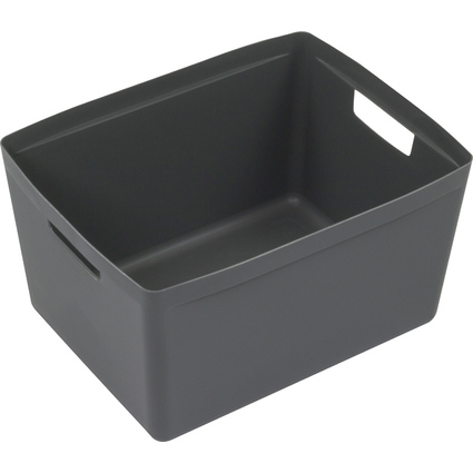 kangaro Aufbewahrungsbox, PP, 28 Liter, anthrazit