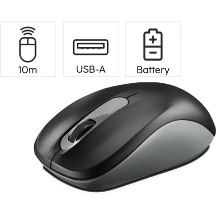 hama Souris optique "AMW-200", sans fil, noir/anthracite