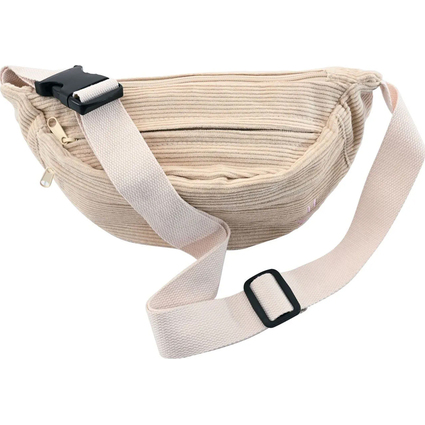 EBERHARD FABER Sac banane, en velours, beige