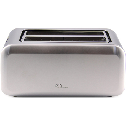 Little balance Grille-pain 4 tranches Dual Inox