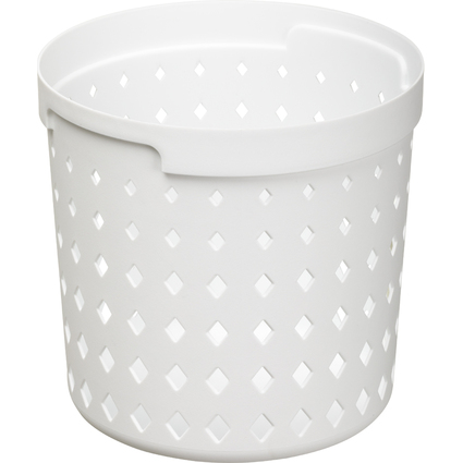 NHG Bac de rangement SEOUL ROUND ORGANIZER L, blanc