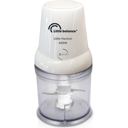 Little balance Mini-hachoir 3 en 1 Little Hachoir, blanc