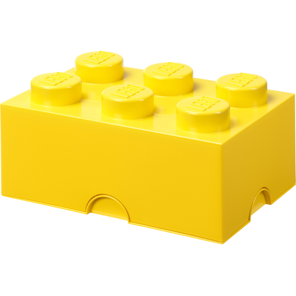 LEGO Brique de rangement STORAGE BRICK 6, 8,47 L, jaune